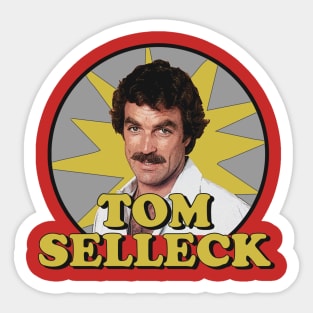 Tom Selleck Portrait Sticker